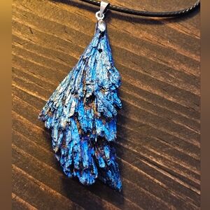 Titanium-Coated Kyanite Necklace